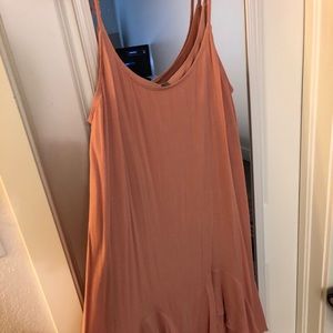 Peach slip dress
